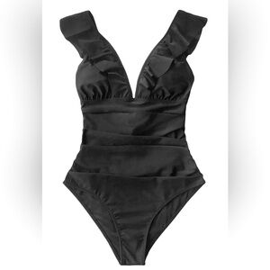 Ruffled One Piece Swimsuit